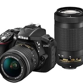 【中古】Nikon デジタル一眼レフカメラ D5300 AF-P ダブルズームキット ブラック D5300WZ3