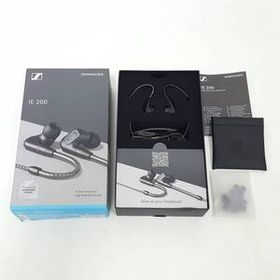 美品【 IE200 】Sennheiser ゼンハイザー イヤホン 有線 IE 200 ブラック ダイナミック カナル型 オーディオファイル ゲーミング TrueRespo