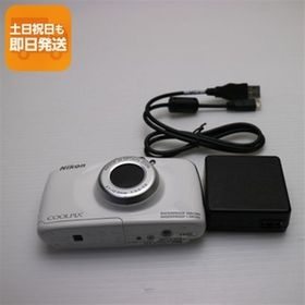 超美品 COOLPIX S33 ホワイト 即日発送 コンデジ Nikon 本体 あすつく 土日祝発送OK
