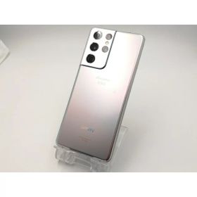 【中古】SAMSUNG docomo 【SIMロック解除済み】 Galaxy S21 Ultra 5G ファントムシルバー 12GB 256GB SC-52B【ECセンター】保証期間1ヶ月【ランクB】