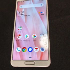 美品 au AQUOS Sense3 SHV45 SHARP ピンク