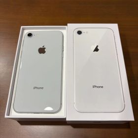 【美品】iPhone 8 SIMロックなし ホワイトシルバー 箱付き