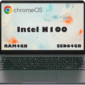 「ほぼ新品」 2023モデル Lenovo 14型 14e Chromebook Gen 3 [82W7S09H00] (第14世代Intel N100/ メモリ4GB/ eMMC64GB/ 無線LAN/フルHD1920*1080/ 5G Softbank/ Webカメラ/ Chrome OS)超軽量