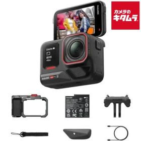 【新品】Insta360 Ace Pro2 ストリート撮影キット ミッドナイトブラック シングルバッテリー：スレート・グレー（CINSBBGA-ACEPRO244） ビデオカメラ 《納期約１ヶ月》