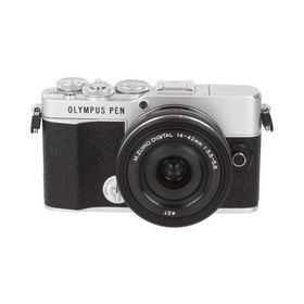 OLYMPUS PEN E-P7 シルバー + 14-42mm EZ ブラック 【A】