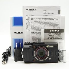 【ほぼ新品】OLYMPUS デジタルカメラ Tough TG-6 ブラック 1200万画素CMOS F2.0 15m 防水 100kgf耐荷重 GPS 内蔵Wi-Fi TG-6BLK