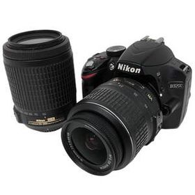 Nikon D3200 AF-S NIKKOR 55-200mm 4-5.6G ED 18-55mm 3.5-5.6G VR デジタル 一眼レフ カメラ レンズ キット ニコン 中古 F10864858