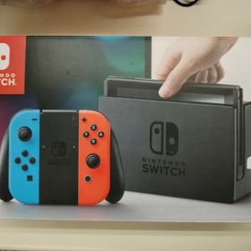 【ジャンク本体】Nintendo Switch 初期型本体 ネオンブルー/ネオンレッド 破損品 【50-57】