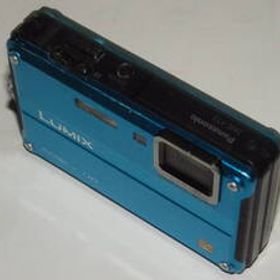 ●中古美品コンパクトデジカメ ルミックスDMC-FT2ブルー◆光学4.6倍ズーム◆1270万画素◆光学手振れ補正◆防水防塵◆顔認識◆動作確認済●