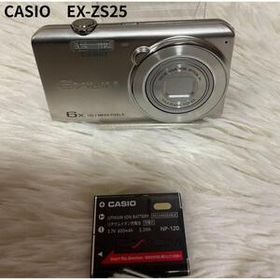 【簡易動作確認済】CASIO EXILIM EX-ZS25 シルバー デジタルカメラ コンパクトデジタルカメラ カシオ