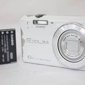 【返品保証】 カシオ Casio Exilim EX-ZS25 ホワイト 6x バッテリー付き コンパクトデジタルカメラ e573