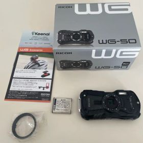 ジャンク RICOH WG-50 ブラック 本体 デジタルカメラ デジカメ 防水