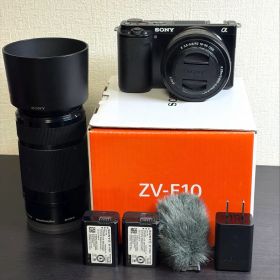 SONY ZV-E10 ミラーレスカメラ ダブルズームレンズキット おまけ付き
