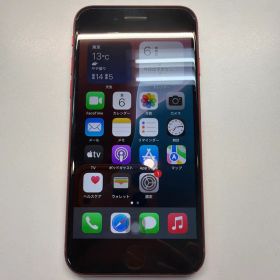 訳あり iPhone SE3 64GB レッド 83% ホームボタンヒビ・不良