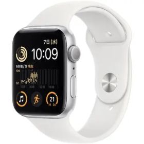 Apple Apple Watch SE2 44mm GPS シルバーアルミニウムケース/ホワイトスポーツバンド MNK23J/A