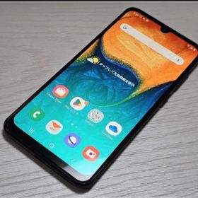 完動品 au SCV43 SAMSUNG Galaxy A30 ブラック