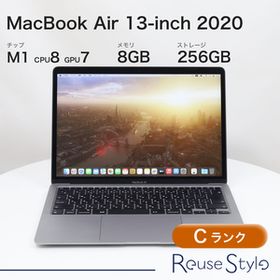 MacBook Air 13インチ 2020 M1 スペースグレイ 8GB 256GB JISキーボード Cランク