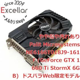 [bn:1] PALIT GeForce GTX 1660 Ti StormX 6GB NE6166T018J9-161F PCIExp 6GB 訳あり