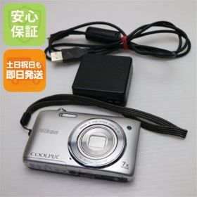 美品 COOLPIX S3500 クリスタルシルバー 即日発送 デジカメ Nikon 本体 土日祝発送OK 08000