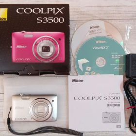 Nikon デジタルカメラ COOLPIX S3500 シルバー 作動確認済み
