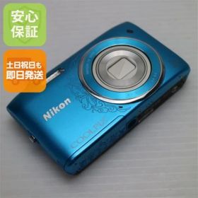 新品同様 COOLPIX S3500 オリエンタルブルー 即日発送 デジカメ Nikon 本体 土日祝発送OK 04000