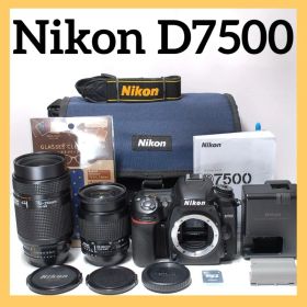 美品✨野球観戦に✨Nikon D7500✨Wi-Fi機能✨4K動画✨ダブルレンズ