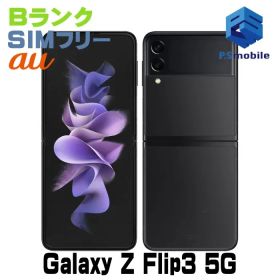 【中古】SCG12 Galaxy Z Flip3 5G【良品中古 利用制限○】 SIMフリー ファントムブラック au エーユー ギャラクシー サムスン 485278-スマートホン スマートフォン スマホ 携帯電話 白ロム 本体 格安