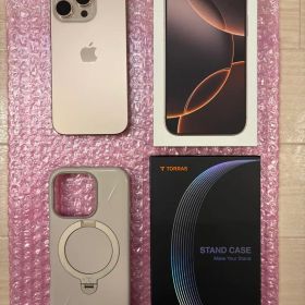 ☆極美品 iPhone 16 pro 128GB デザートチタニウム ケース付☆