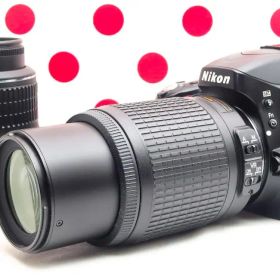 Nikon D5100❤スマホに転送できる！❤自撮り＆動画撮影可❤ダブルレンズ