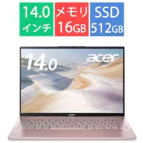 エイサー Acer ノートパソコン/Swift Lite 14/14型/Core Ultra 5 115U/メモリ 16GB/SSD 512GB/Windows 11 Pro/Microsoft 365 Personal（24か月版）or Office Home ＆ Business 2024 選択可/ピンク SFL14-54MP-F56Y/PF