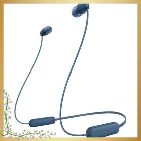 ソニー(SONY) ワイヤレスイヤホン WI-C100:Bluetooth対応/25時間スタミナ/IPX4防滴/DSEE搭載 ブルー WI-C100 LZ 小 1