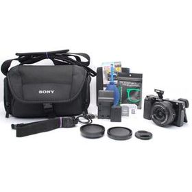 SONY ソニー α6000 / A6000 / ILCE-6000 E PZ 16-50mm F3.5-5.6 OSS Kit SELP1650 パワーズーム レンズキット 海外モデル 英語 ブラック