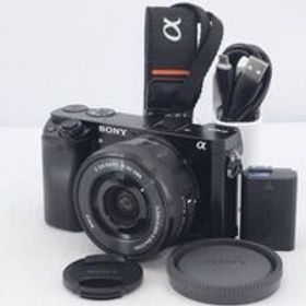 良品★SONY ソニー α6000 パワーズームレンズキット ブラック ILCE-6000L B / E PZ 16-50mm 附属 2430万画素 ミラーレス一眼カメラ R5410