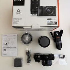 SONY ソニー α6000 ミラーレス一眼 ブラック ダブルズームレンズキット