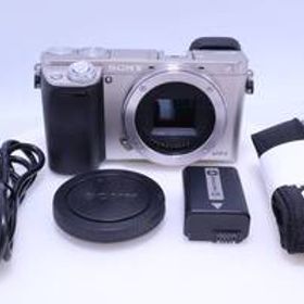 【美品】SONY α6000 ボディ シルバー ILCE-6000 S ミラーレス一眼
