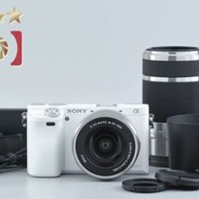 【中古】SONY ソニー α6000 ILCE-6000 ダブルズームレンズキット ホワイト シャッター回数僅少