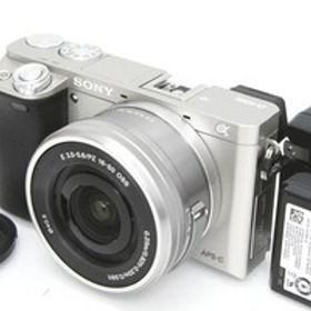 【全額返金保証】良品｜ソニー α6000 ILCE-6000L パワーズームレンズキット [シルバー]（センサー清掃済み） CA01-R4179-3V1C