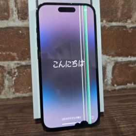iPhone14 Pro 128GB スペースブラック 画面縦線あり 動作OK