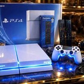 【爆速】SSD換装済 PS4 ホワイト/マルチメディアリモコンとのフルセット！