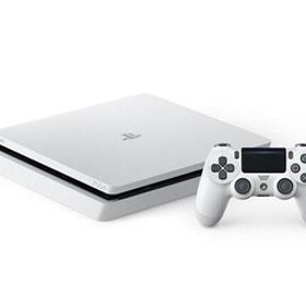 中古PS4ハード プレイステーション4本体 グレイシャー・ホワイト(HDD 500GB/CUH-2100AB02)