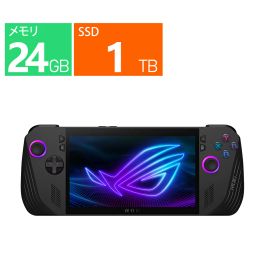 新品 ASUS ノートパソコン 7 型(インチ) ROG Ally X RC72LA-Z1E24G1T [ブラック] AMD Ryzen Z1 Extreme 3.3GHz/8コア メモリ：24GB M.2 SSD：1TB Windows 11 Home