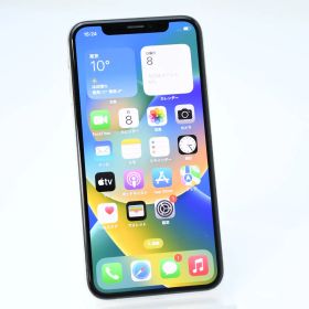 【液晶美品】docomo SIMフリー iPhone X 64GB シルバー