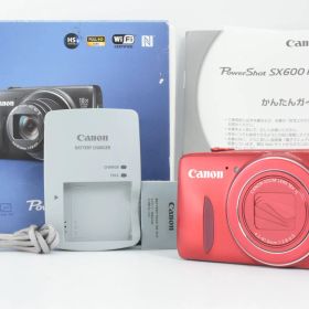 【美品】Canon PowerShot SX600 HS Red Digital Compact Camera キャノン コンパクトデジタルカメラ レッド 赤 EF-TN-JP1858