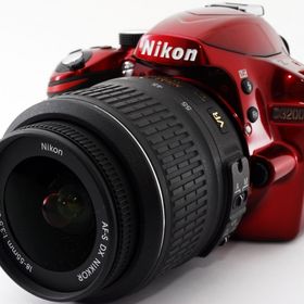 ニコン デジタル一眼 Nikon D3200 レッド レンズキット 中古 美品 新品SDカード付き 届いてすぐに使える ライブビュー 手振れ補正 動画撮