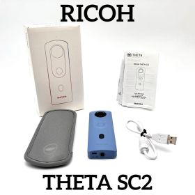 美品♪ RICOH THETA SC2 ブルー ケース付き