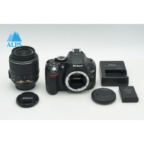 美品 Nikon ニコン D5200 ボディ + AF-S DX 18-55mm VR レンズキット デジタル一眼レフカメラ ブラック 260226a【アルプスカメラ】