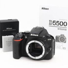 AA- (極上品) Nikon ニコン D5500 ボディ ブラック 初期不良返品対応 22-94