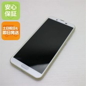 新品同様 SH-M08 AQUOS sense2 アッシュイエロー スマホ 本体 白ロム 土日祝発送OK 09000