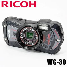 リコー RICOH WG-30 エボニーブラック コンデジ カメラ 中古