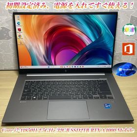 ヒューレットパッカード(hp)のHP ZBook Studio Workstation RTX A4000 美品(ノートPC)